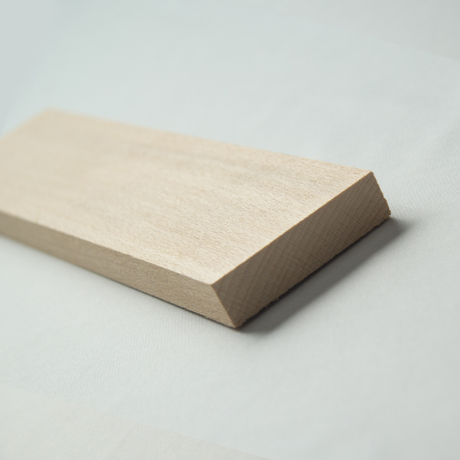 4-sides planed rectangular beech wood style 1